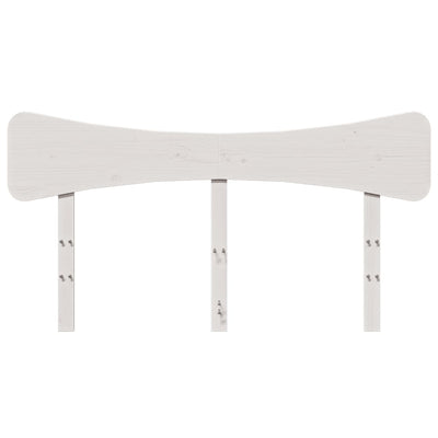 Sängynpääty valkoinen 160 cm täysi mänty