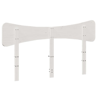Sängynpääty valkoinen 150 cm täysi mänty