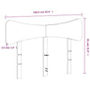 Sängynpääty ruskea 135 cm täysi mänty