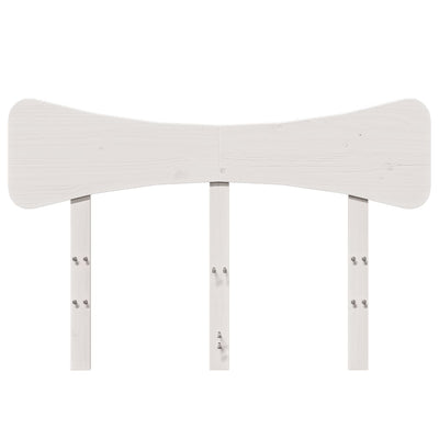 Sängynpääty valkoinen 120 cm täysi mänty