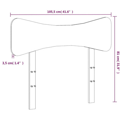 Sängynpääty 100 cm täysi mänty