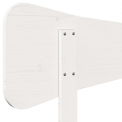 Sängynpääty valkoinen 90 cm täysi mänty