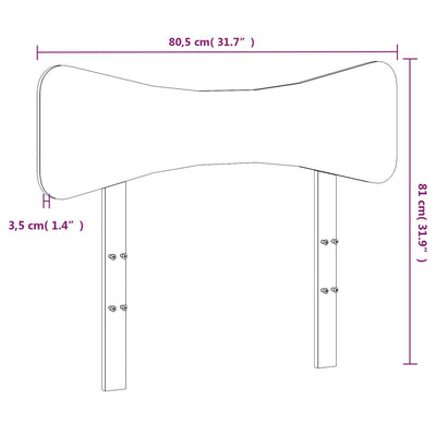 Sängynpääty 75 cm täysi mänty
