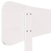 Sängynpääty valkoinen 75 cm täysi mänty