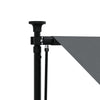 Sisäänkelattava markiisi antrasiitti 350x150 cm kangas ja teräs