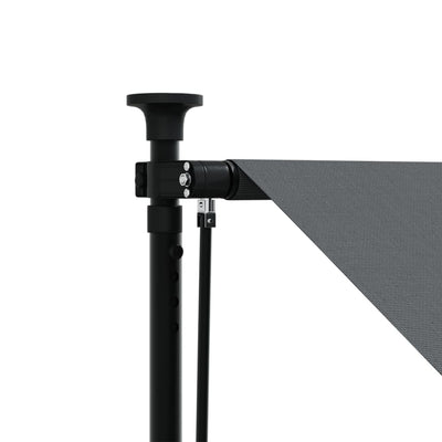 Sisäänkelattava markiisi antrasiitti 350x150 cm kangas ja teräs