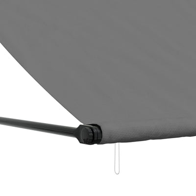 Sisäänkelattava markiisi antrasiitti 300x150 cm kangas ja teräs