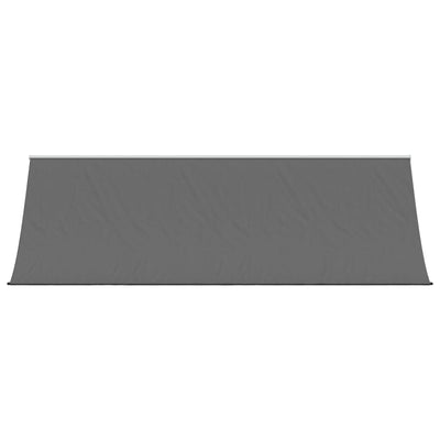 Sisäänkelattava markiisi antrasiitti 400x150 cm kangas ja teräs
