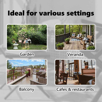 Sinivalkoinen ulkorullaverho Feliana 150x270cm (kangas ja teräs)