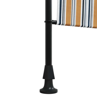 Keltavalkoinen ulkorullaverho Feliana 120x270cm (kangas ja teräs)