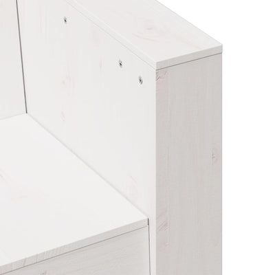 Puutarhasohva 2-istuttava valkoinen 134x60x62 cm täysi mänty