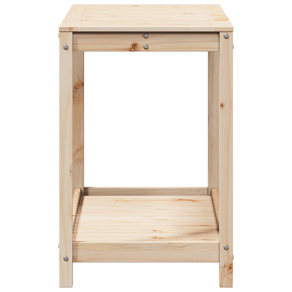 Ruukutuspöytä hyllyllä Lozici 108x50x75cm (mänty)