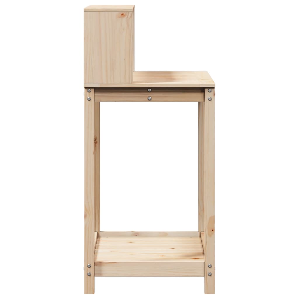 Ruukutuspöytä hyllyllä Varadi 82,5x50x109,5cm (mänty)