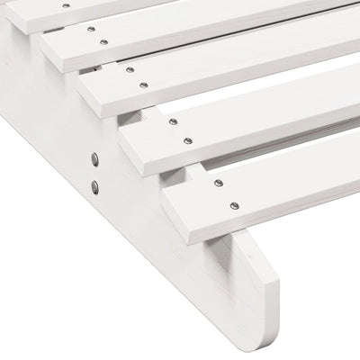 Valkoinen aurinkotuoli Turkian 205x110x31,5cm (mänty)