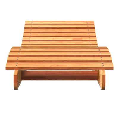 Aurinkotuoli vahanruskea 205x60x31,5 cm täysi mänty