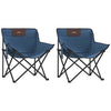 Sininen taitettavat retkituolit taskuilla Glicerim (2 kpl)