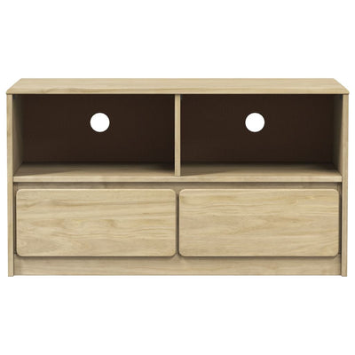 TV-taso SAUDA tammenvärinen 99x43x55 cm täysi mänty