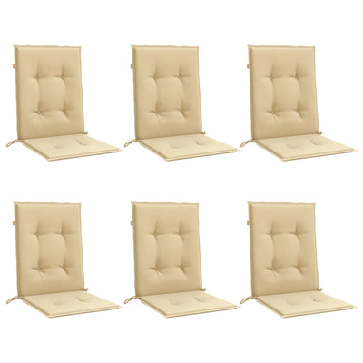 Beige matalaselkätuolin tyynyt Nazie 100x50x4cm (6 kpl kangas)