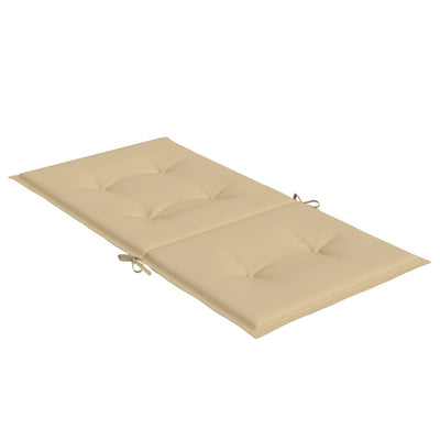 Beige matalaselkätuolin tyynyt Nazie 100x50x4cm (6 kpl kangas)