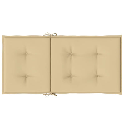Beige matalaselkätuolin tyynyt Nazie 100x50x4cm (6 kpl kangas)