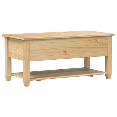 Sohvapöytä laatikoilla Corona 100x48x45 cm täysi mänty