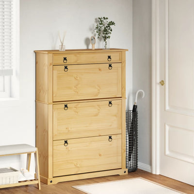 Kenkäkaappi Corona 99x32x138 cm täysi mänty