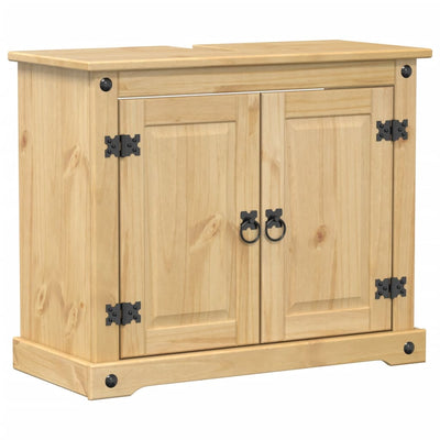 Kylpyhuoneen pesuallaskaappi Corona 73x33x60 cm täysi mänty