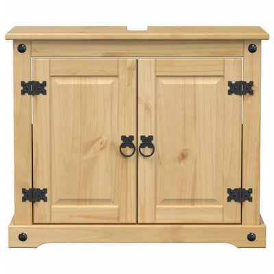 Kylpyhuoneen pesuallaskaappi Corona 73x33x60 cm täysi mänty