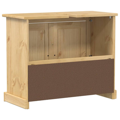 Kylpyhuoneen pesuallaskaappi Corona 73x33x60 cm täysi mänty