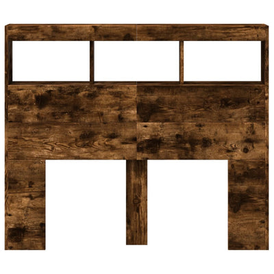 Savutammi sängynpäätykaappi Nculai 120x17x102cm (led-valoilla)