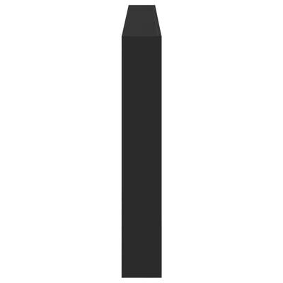 Musta sängynpäätykaappi Nculai 220x17x102cm (led-valoilla)