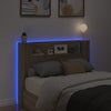 Sängynpäätykaappi LED-valoilla Sonoma-tammi 140x16,5x103,5 cm