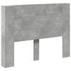 Sängynpääty säilytystilalla betoninharmaa 140x16,5x103,5 cm