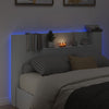 Sängynpäätykaappi LED-valoilla valkoinen 160x16,5x103,5 cm
