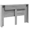 Sängynpäätykaappi LED-valoilla harmaa Sonoma 160x16,5x103,5 cm