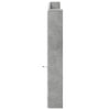 Sängynpäätykaappi LED-valoilla betoninharmaa 200x16,5x103,5 cm