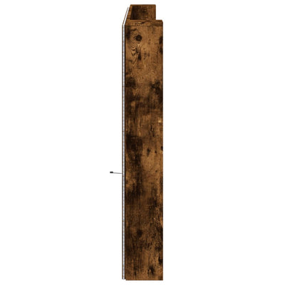 Savutammi sängynpäätykaappi Turculet 220x16,5x103,5cm (led-valoilla)