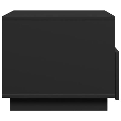 Sohvapöytä LED-valoilla musta 50x49x40 cm
