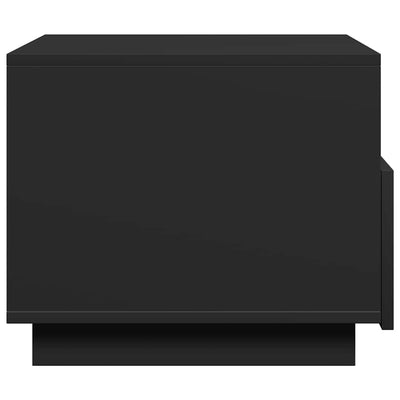 Musta sohvapöytä led-valoilla Montanori 50x49x40cm