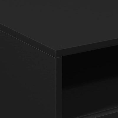 Musta sohvapöytä led-valoilla Montanori 50x49x40cm