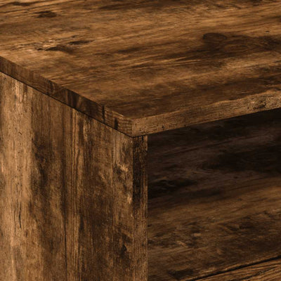 Savutammi sohvapöytä led-valoilla Montanori 50x49x40cm