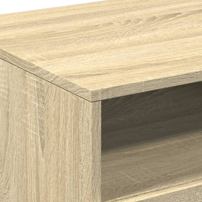 Sohvapöytä LED-valoilla Sonoma-tammi 90x49x40 cm