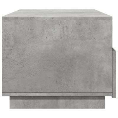 Sohvapöytä LED-valoilla betoninharmaa 90x49x40 cm