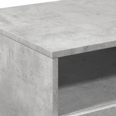 Sohvapöytä LED-valoilla betoninharmaa 90x49x40 cm