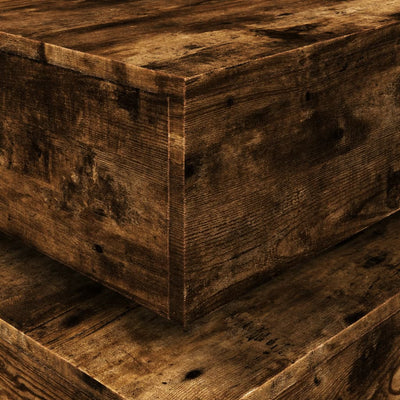 Savutammi sohvapöytä led-valoilla Celestina 50x50x40cm