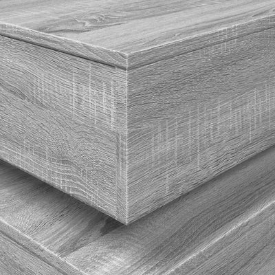 Harmaa sohvapöytä led-valoilla Celestina 90x50x40cm (sonoma)