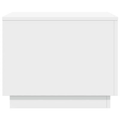 Valkoinen sohvapöytä led-valoilla Hantz 50x50x40cm