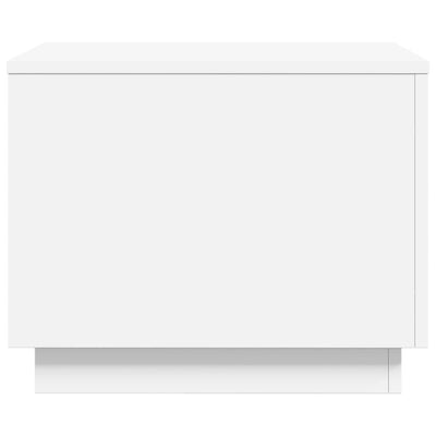 Valkoinen sohvapöytä led-valoilla Hantz 50x50x40cm