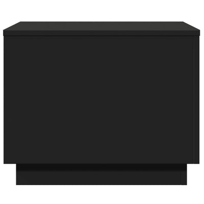 Sohvapöytä LED-valoilla musta 50x50x40 cm