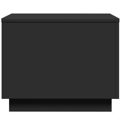 Musta sohvapöytä led-valoilla Hantz 50x50x40cm